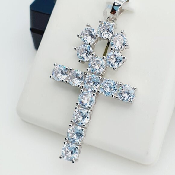 "925 Sterling Silver Cubic Zirconia Pendant, UU1P6A6025 - Picture 5 of 10